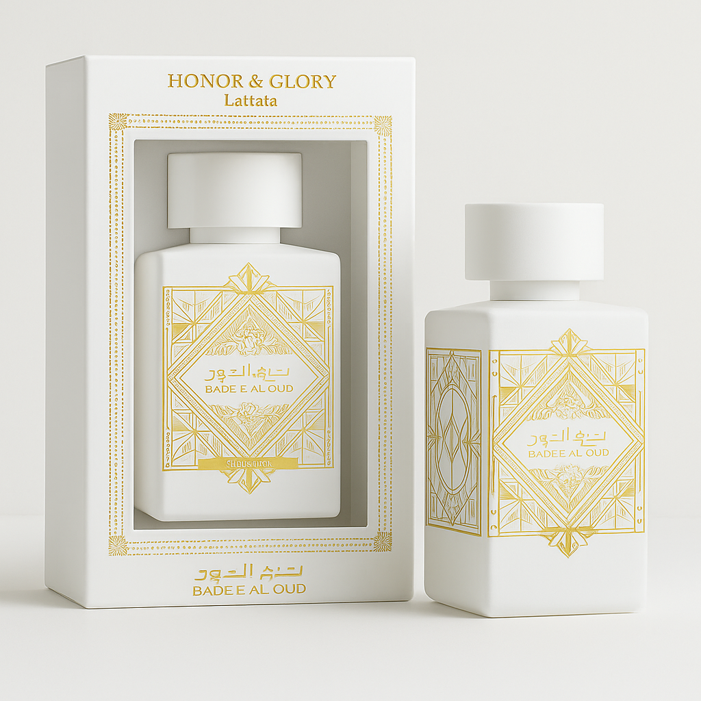 Lattafa Bade’e Al Oud Honor & Glory – Woody Vanilla Amber | Long-Lasting Eau de Parfum (100ml)