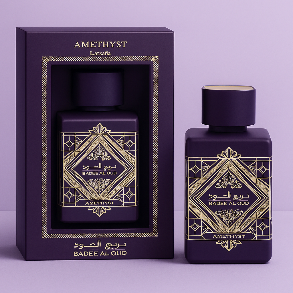 Lattafa Bade’e Al Oud Amethyst – Floral Amber Oud | Long-Lasting Unisex Eau de Parfum (100ml)